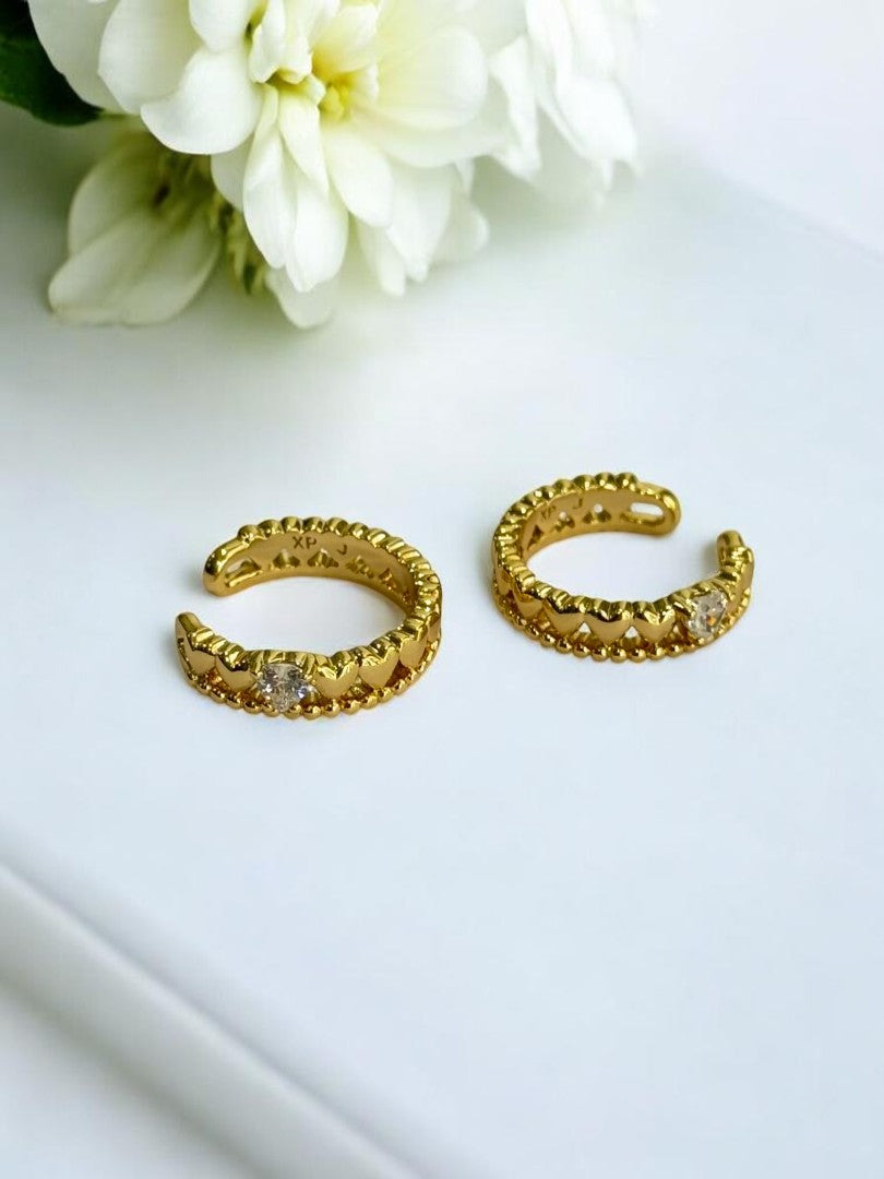 GOLDEN DIAMOND MALCOLY EAR CUFF