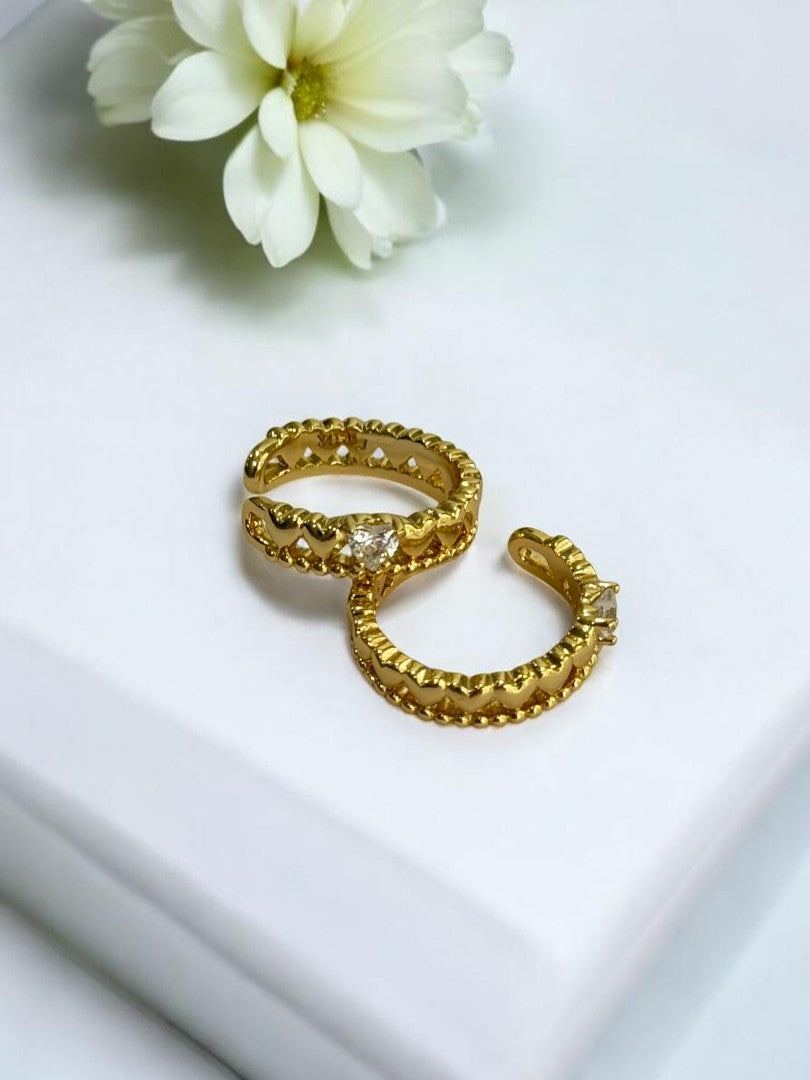 GOLDEN DIAMOND MALCOLY EAR CUFF