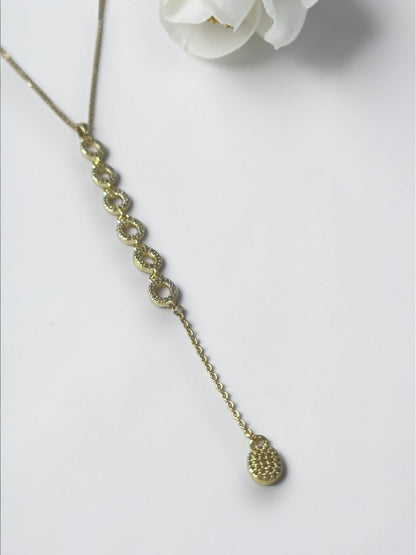 GOLDEN DIAMOND MEREDITH NECKLACE (Y)