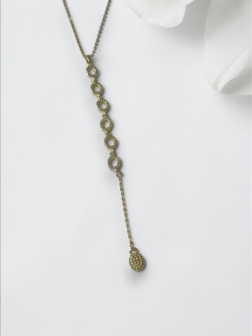 GOLDEN DIAMOND MEREDITH NECKLACE (Y)