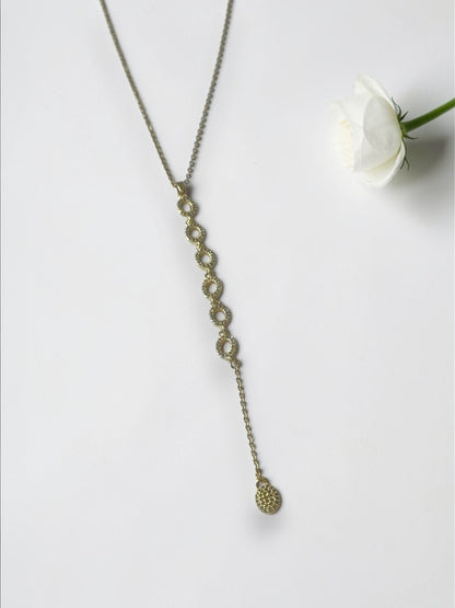 GOLDEN DIAMOND MEREDITH NECKLACE (Y)