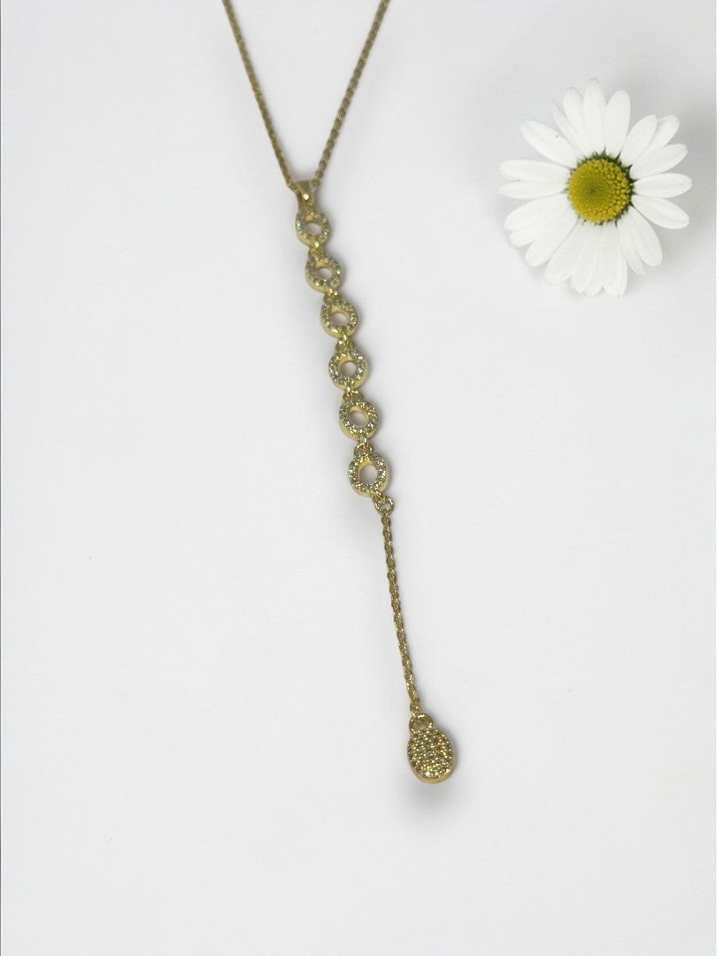 GOLDEN DIAMOND MEREDITH NECKLACE (Y)