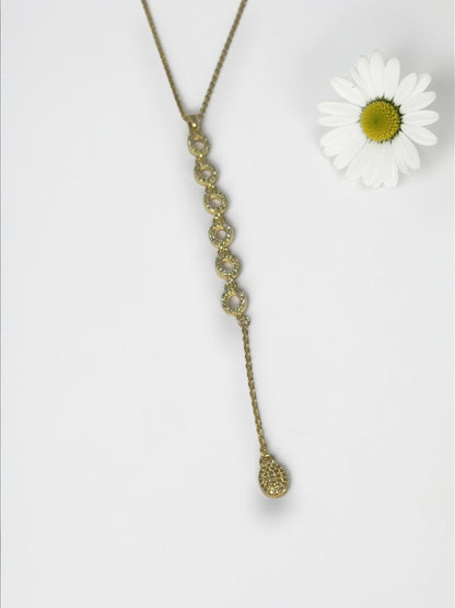 GOLDEN DIAMOND MEREDITH NECKLACE (Y)