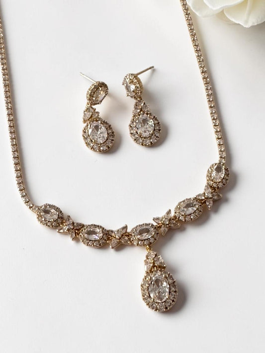 GOLDEN DIAMOND MILANEY NECKLACE SET