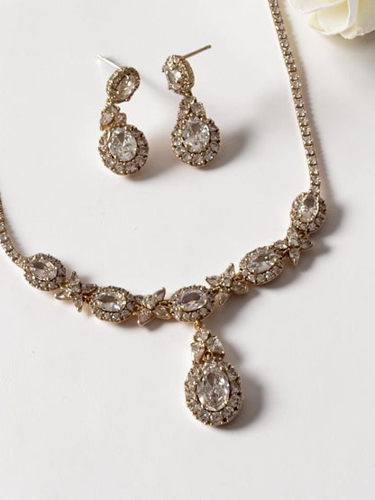 GOLDEN DIAMOND MILANEY NECKLACE SET