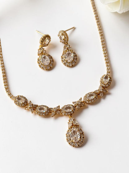 GOLDEN DIAMOND MILANEY NECKLACE SET