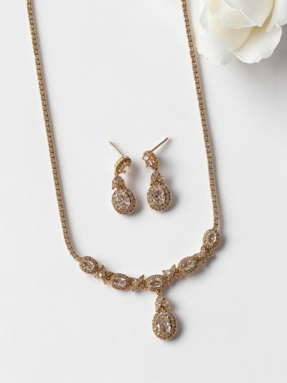GOLDEN DIAMOND MILANEY NECKLACE SET