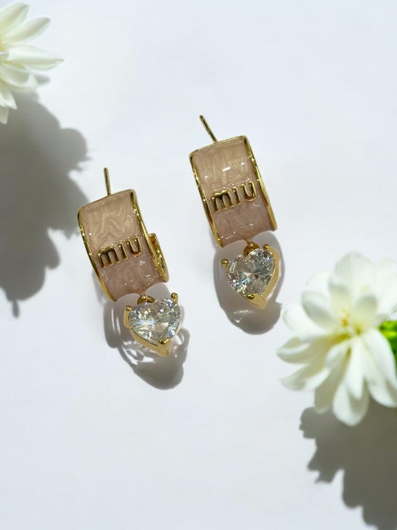 GOLDEN DIAMOND MITCHELL EARRINGS