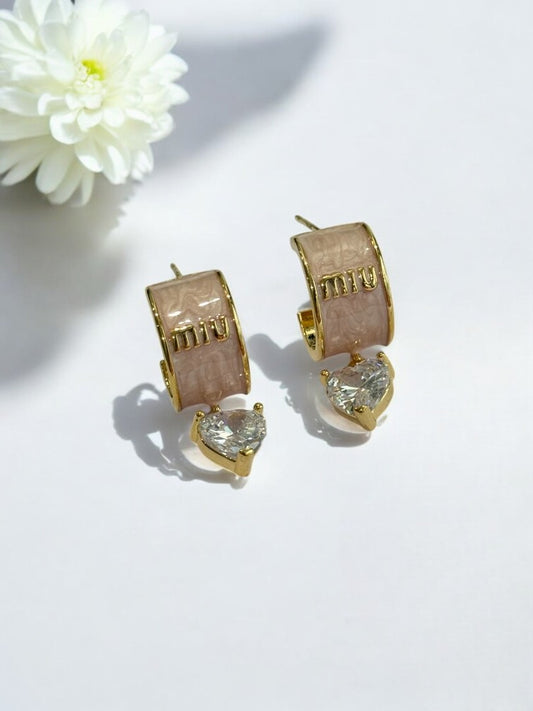 GOLDEN DIAMOND MITCHELL EARRINGS