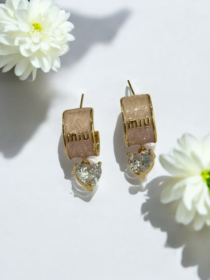 GOLDEN DIAMOND MITCHELL EARRINGS