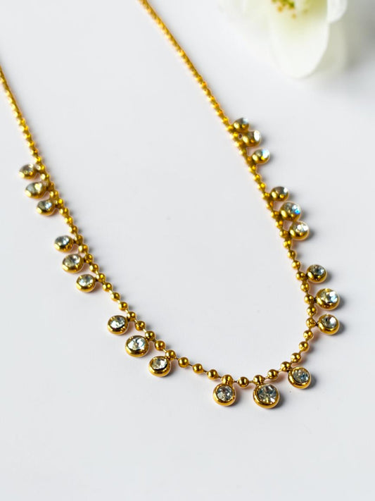 GOLDEN DIAMOND MOLLYRA NECKLACE