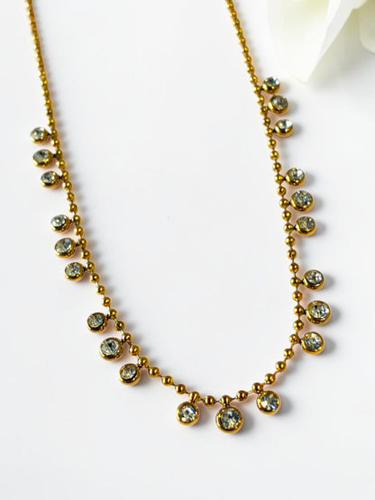 GOLDEN DIAMOND MOLLYRA NECKLACE