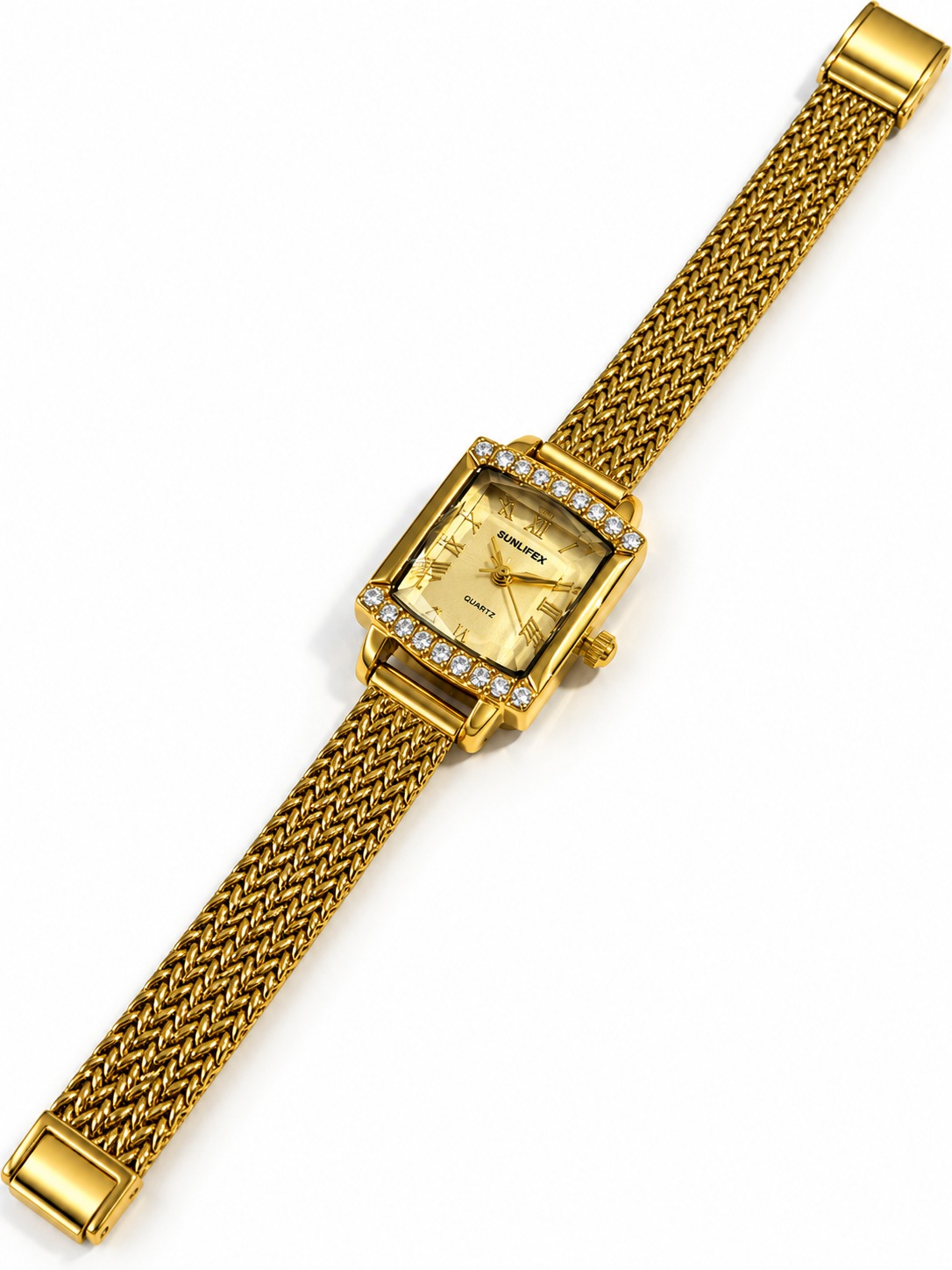 GOLDEN DIAMOND MYLAH WATCH