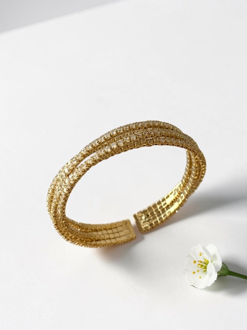 GOLDEN DIAMOND NORTON BRACELET (CUFF)
