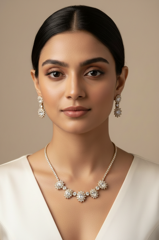 GOLDEN DIAMOND NOVA NECKLACE SET