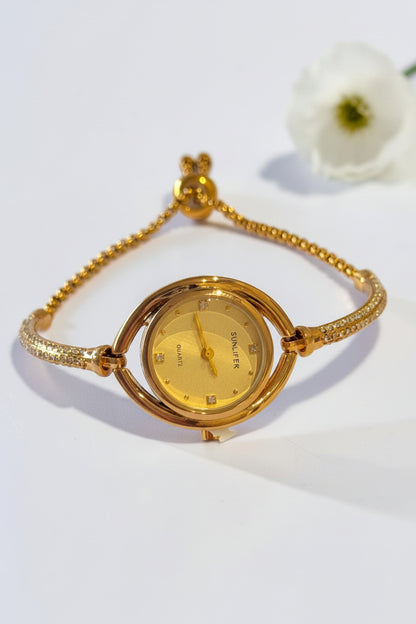 GOLDEN DIAMOND PRINA WATCH