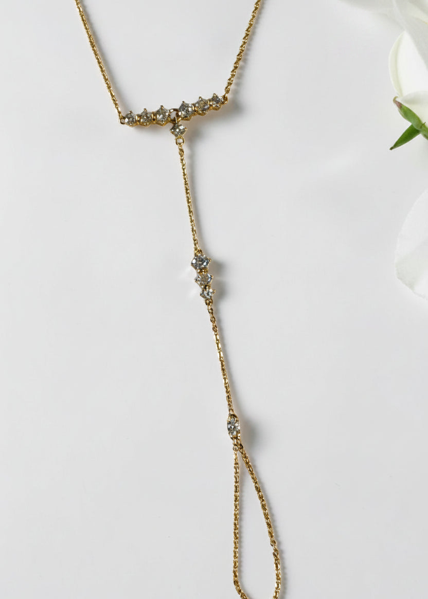 GOLDEN DIAMOND PRITHISHI HAND CHAIN (POCHI)