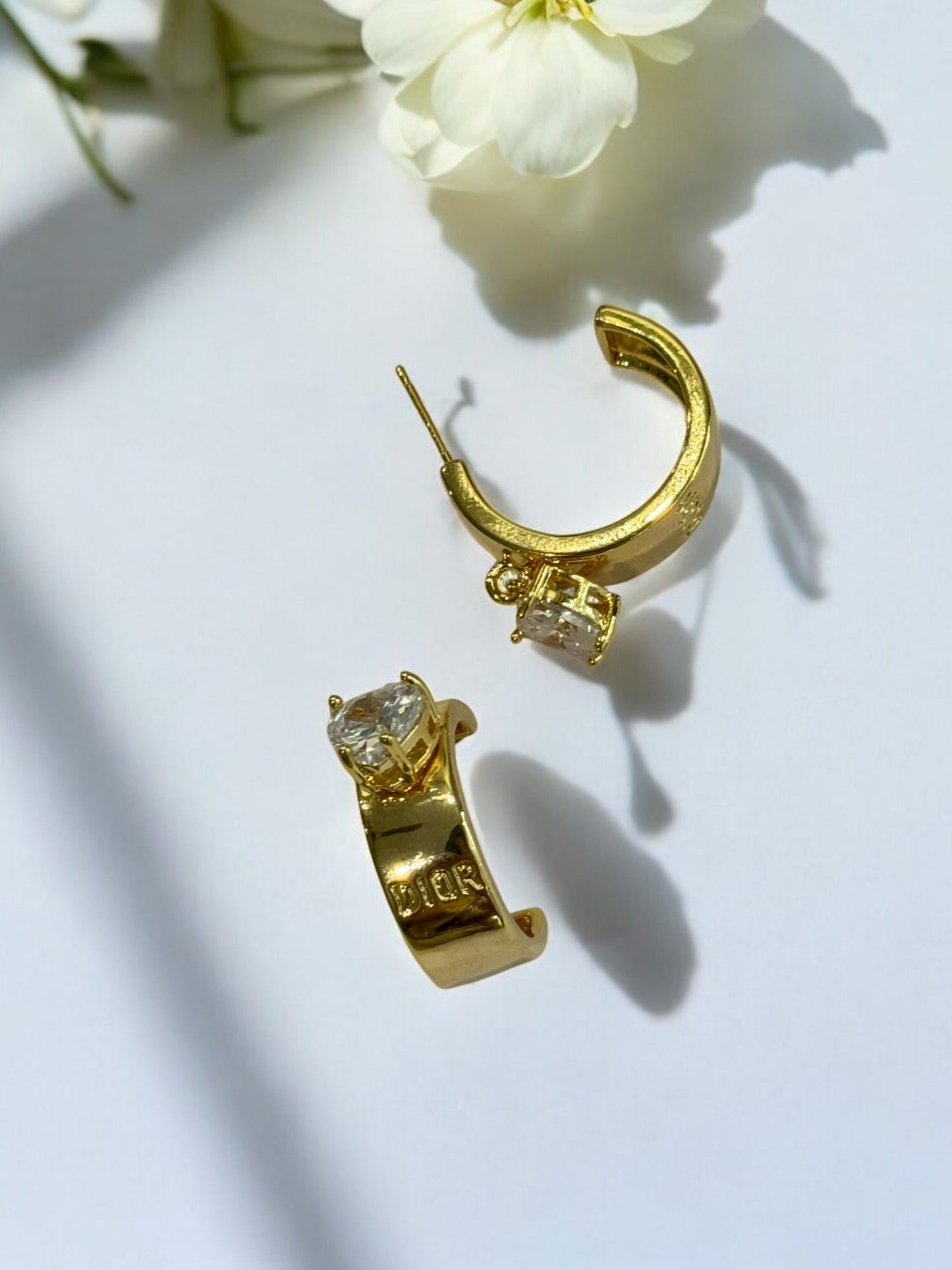 GOLDEN DIAMOND REESE EARRINGS