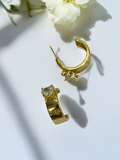 GOLDEN DIAMOND REESE EARRINGS
