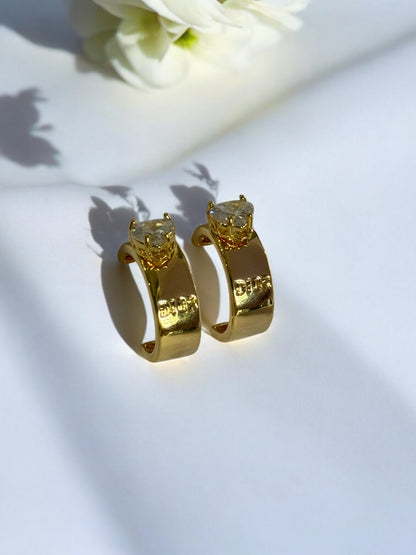 GOLDEN DIAMOND REESE EARRINGS