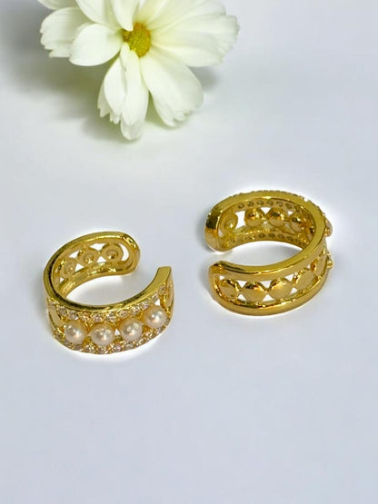 GOLDEN DIAMOND REEVA EAR CUFF