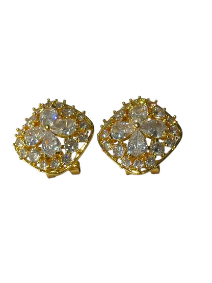 GOLDEN DIAMOND RELEY EARRINGS