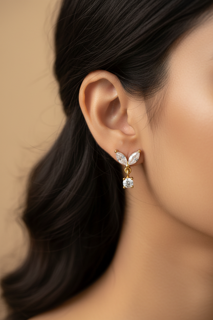 GOLDEN DIAMOND REMIE EARRINGS