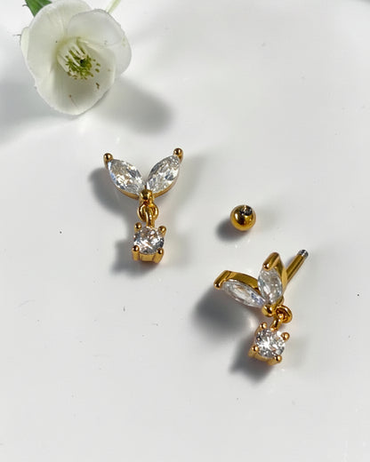 GOLDEN DIAMOND REMIE EARRINGS