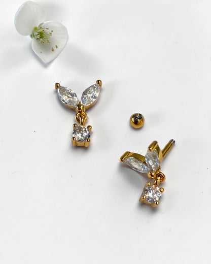 GOLDEN DIAMOND REMIE EARRINGS