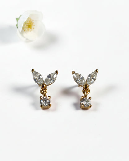 GOLDEN DIAMOND REMIE EARRINGS