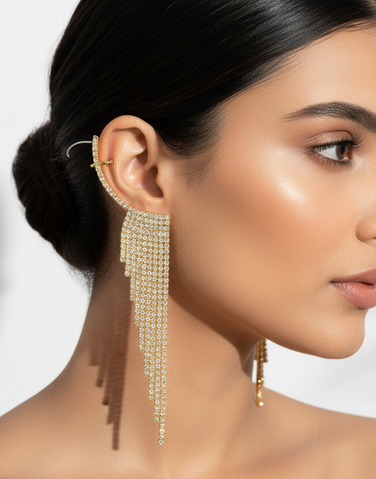 GOLDEN DIAMOND RHYNIE EAR CUFF