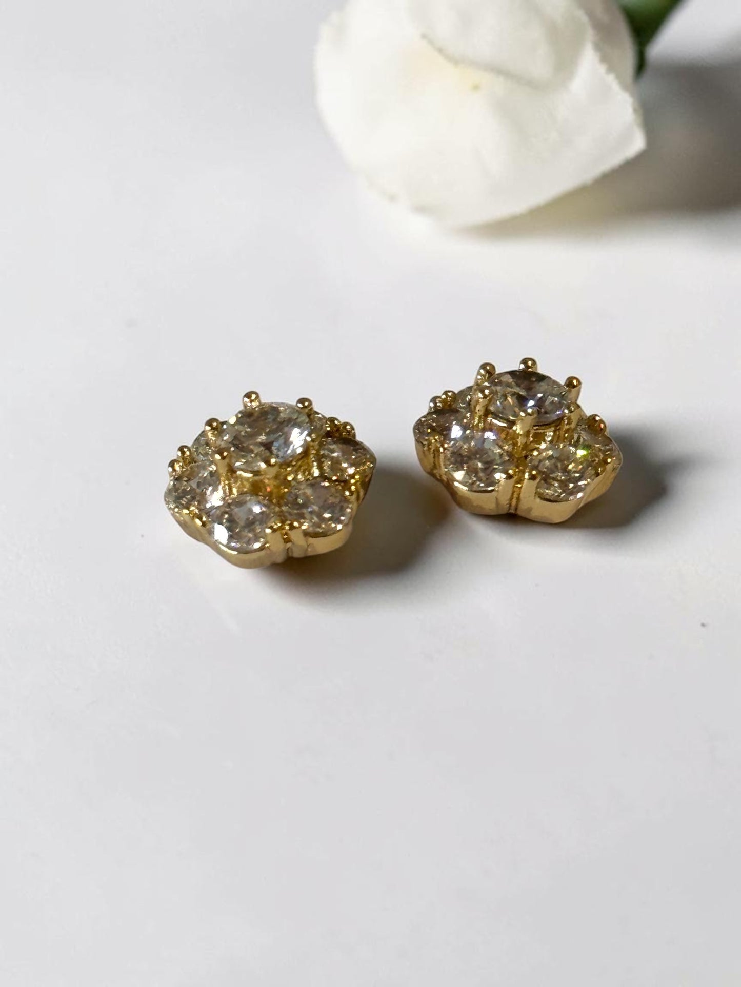 GOLDEN DIAMOND RUSTY EARRINGS
