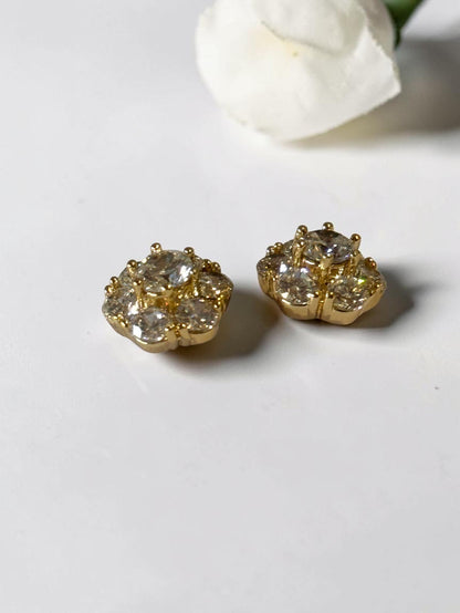GOLDEN DIAMOND RUSTY EARRINGS
