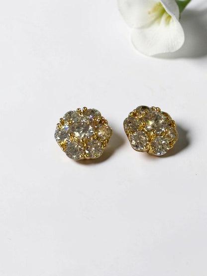 GOLDEN DIAMOND RUSTY EARRINGS