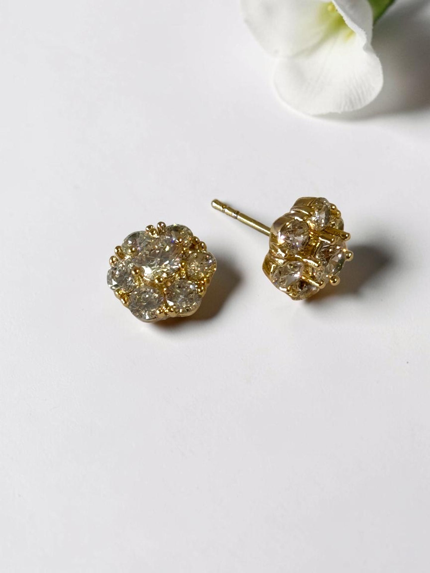 GOLDEN DIAMOND RUSTY EARRINGS