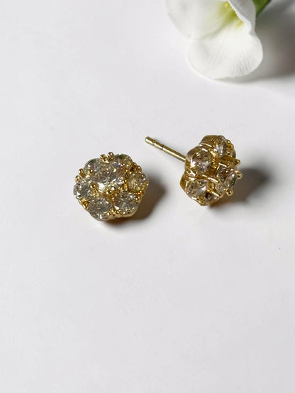 GOLDEN DIAMOND RUSTY EARRINGS