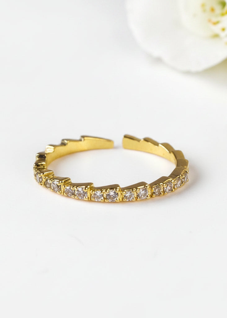 GOLDEN DIAMOND SAVEY RING