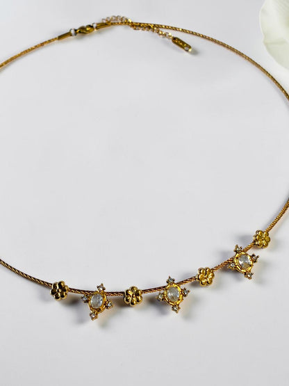 GOLDEN DIAMOND SAWYER NECKLACE (HASLI)