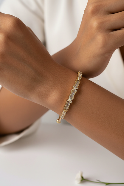GOLDEN DIAMOND STANLEY BRACELET (CUFF)