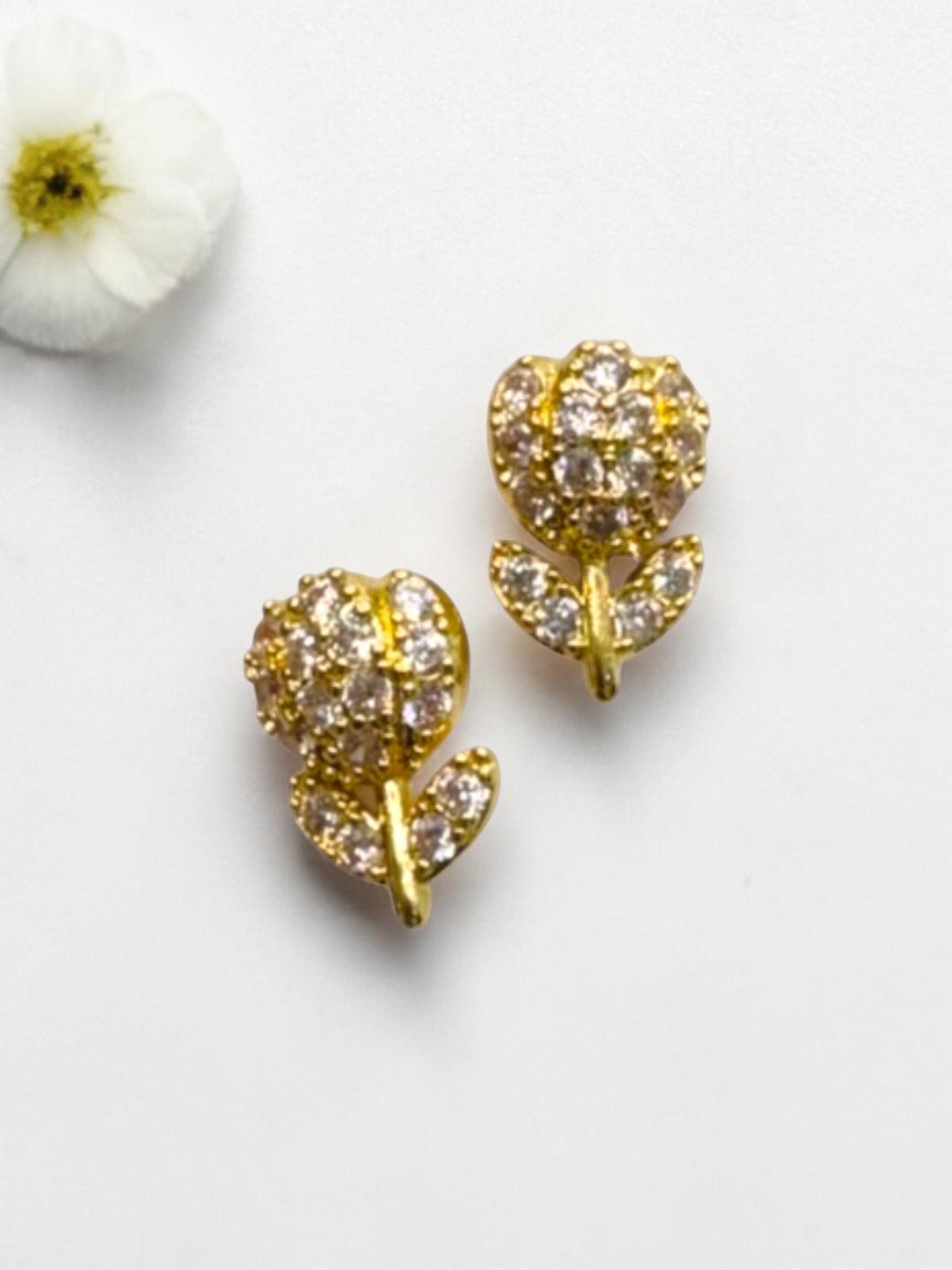 GOLDEN DIAMOND TULIP NATELEY NECKLACE SET