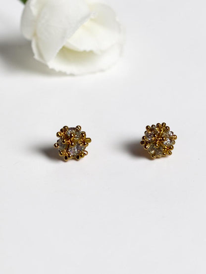 GOLDEN DIAMOND VIDHYA EARRINGS
