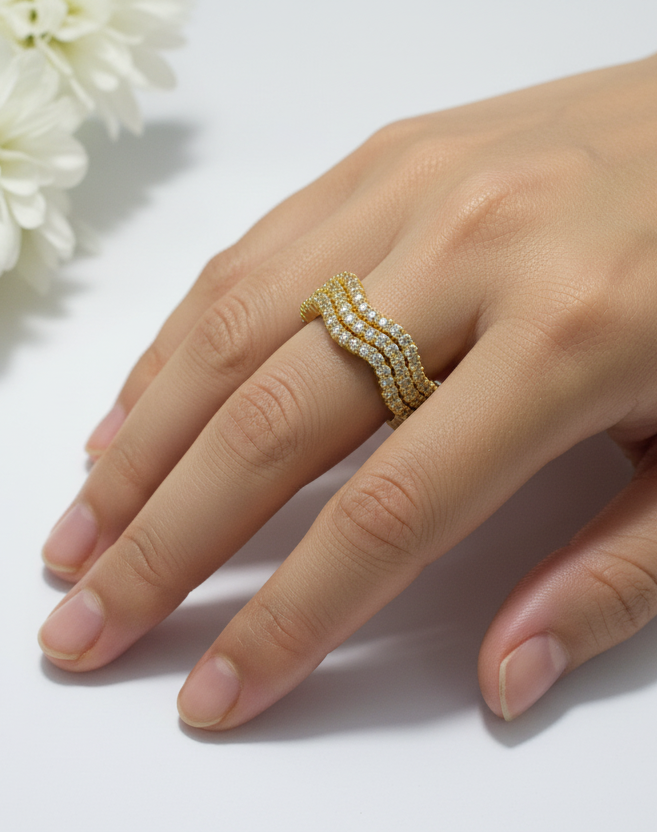 GOLDEN DIAMOND YEHEU RING