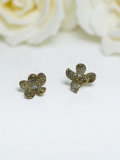 GOLDEN DIAMOND YOUSEF EARRINGS