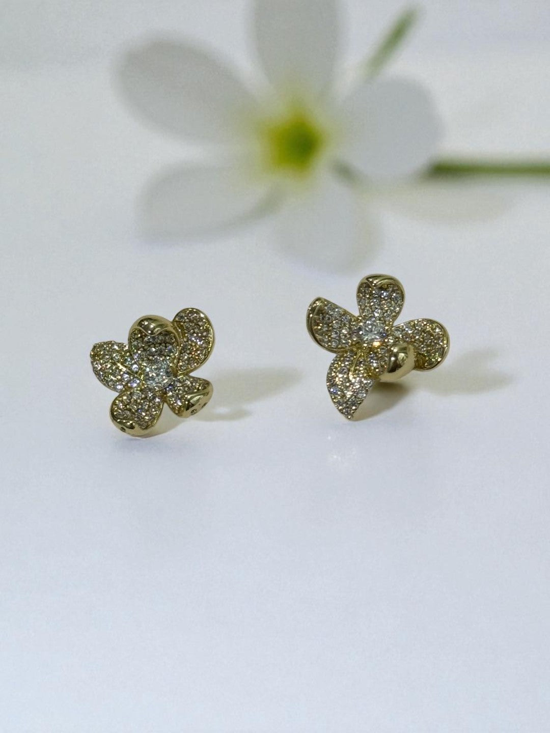 GOLDEN DIAMOND YOUSEF EARRINGS