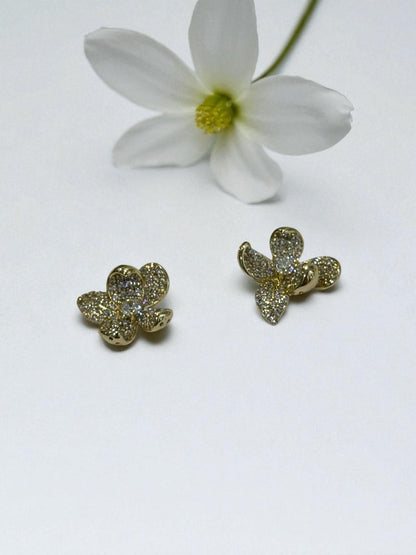 GOLDEN DIAMOND YOUSEF EARRINGS