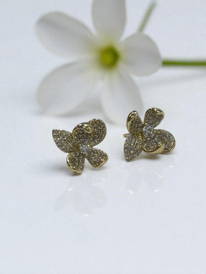 GOLDEN DIAMOND YOUSEF EARRINGS