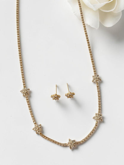 GOLDEN DIAMOND ZOE NECKLACE SET
