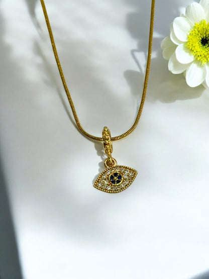 GOLDEN EVIL EYE KANZO NECKLACE