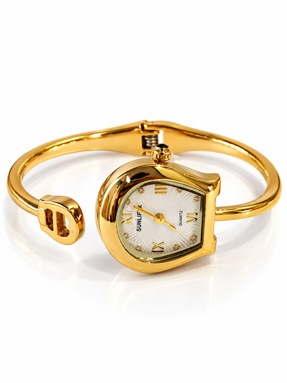 GOLDEN FLORAH WATCH (CUFF)