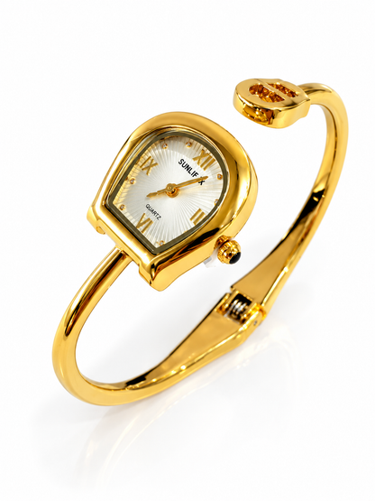 GOLDEN FLORAH WATCH (CUFF)